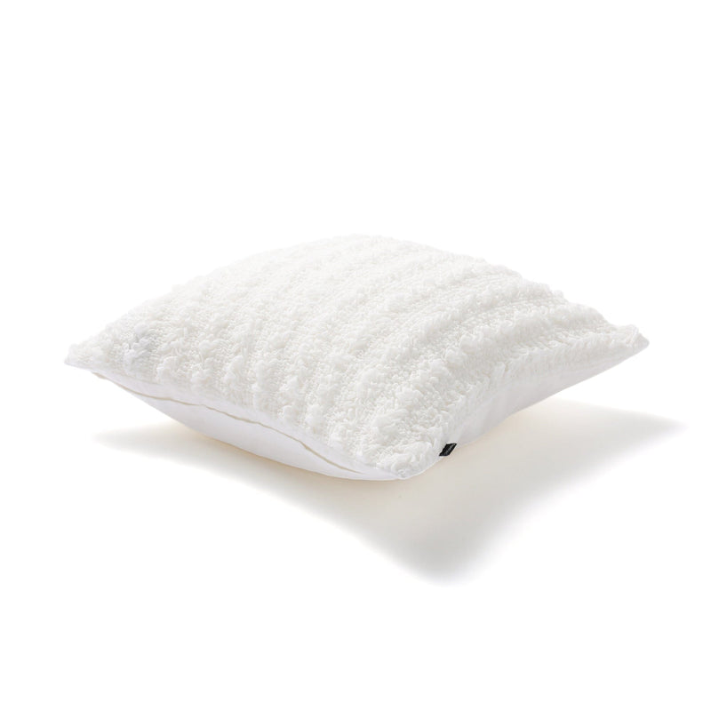 Chiffon Gather Cushion Cover 450 X 450 White