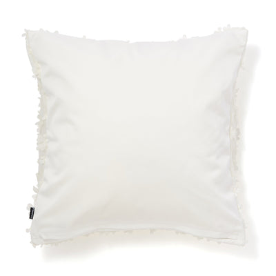 Tulle Flower Cushion Cover 450 X 450 White X Silver