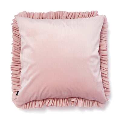 FRILL APPLIQUE CUSHION COVER 450 x 450 PINK
