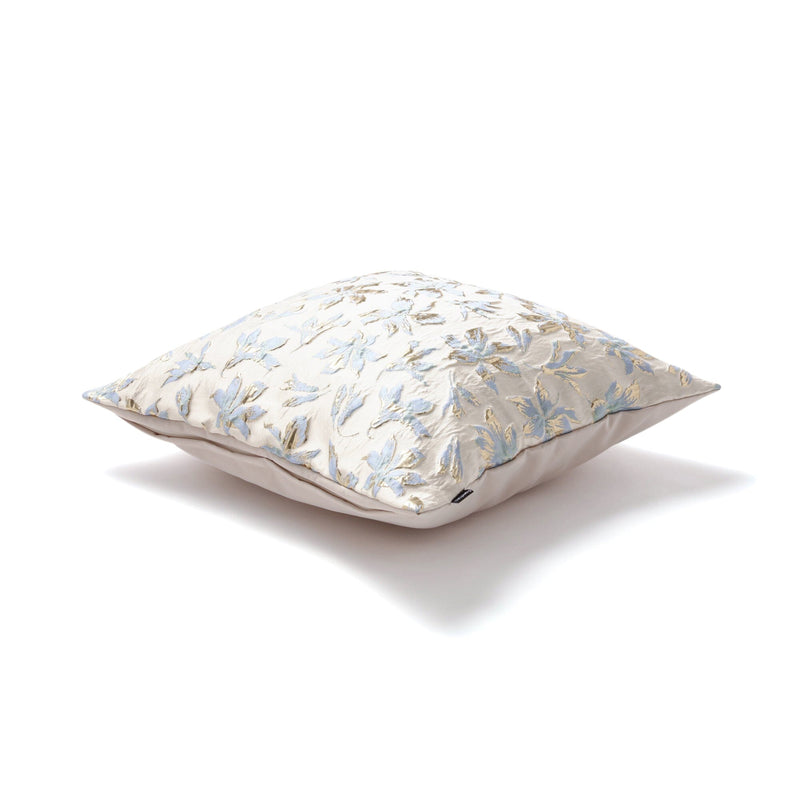Shiny Flower Cushion Cover 450 X 450 White X Blue