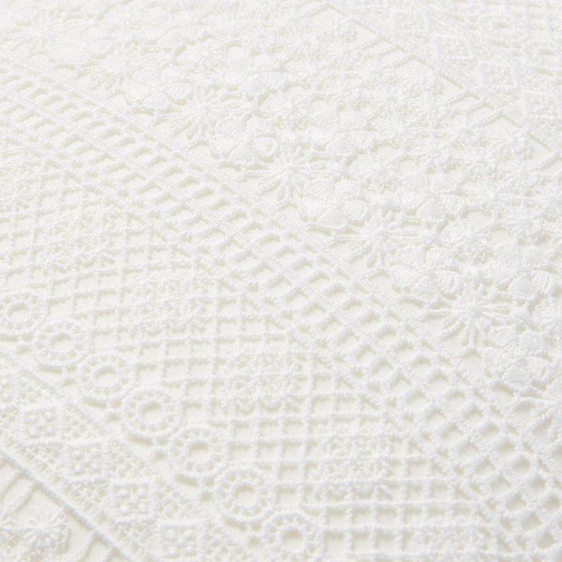 Flower Lace Cushion Cover 450 X 450 White