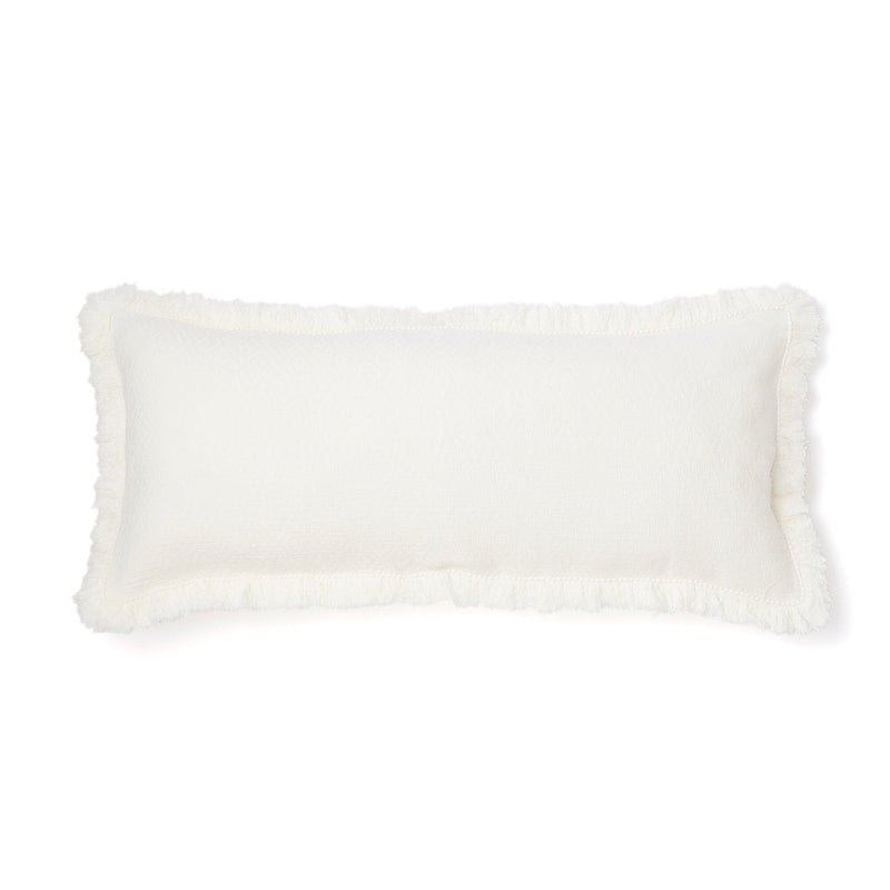 Diamond Fringe Cushion Cover 1000 X 450 White