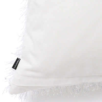 Shaggy Cushion Cover 450 X 450 White