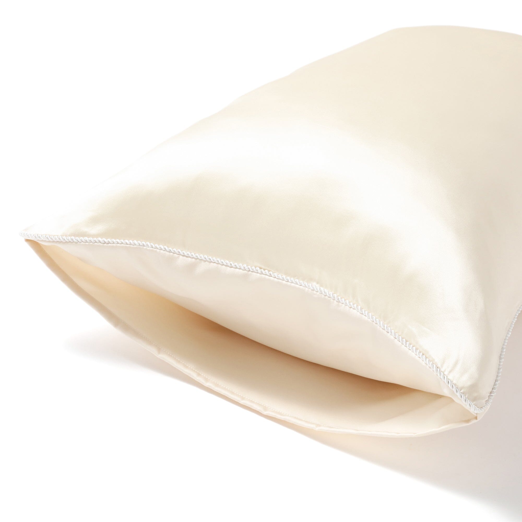 FRONT SILK 絲綢枕頭套 500 x 700 象牙白色