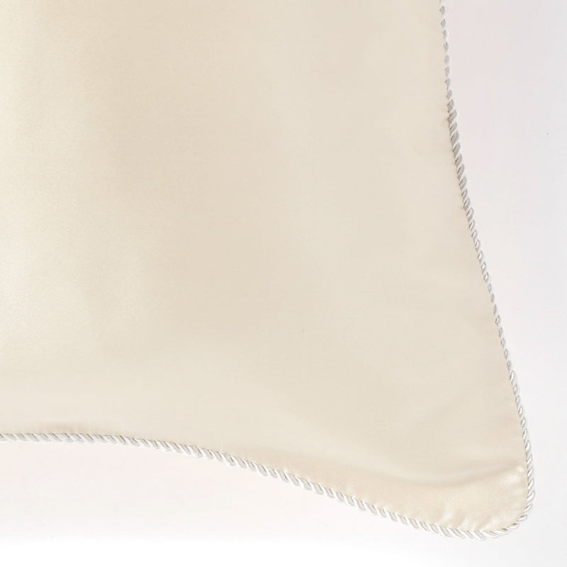FRONT SILK 絲綢枕頭套 500 x 700 象牙白色