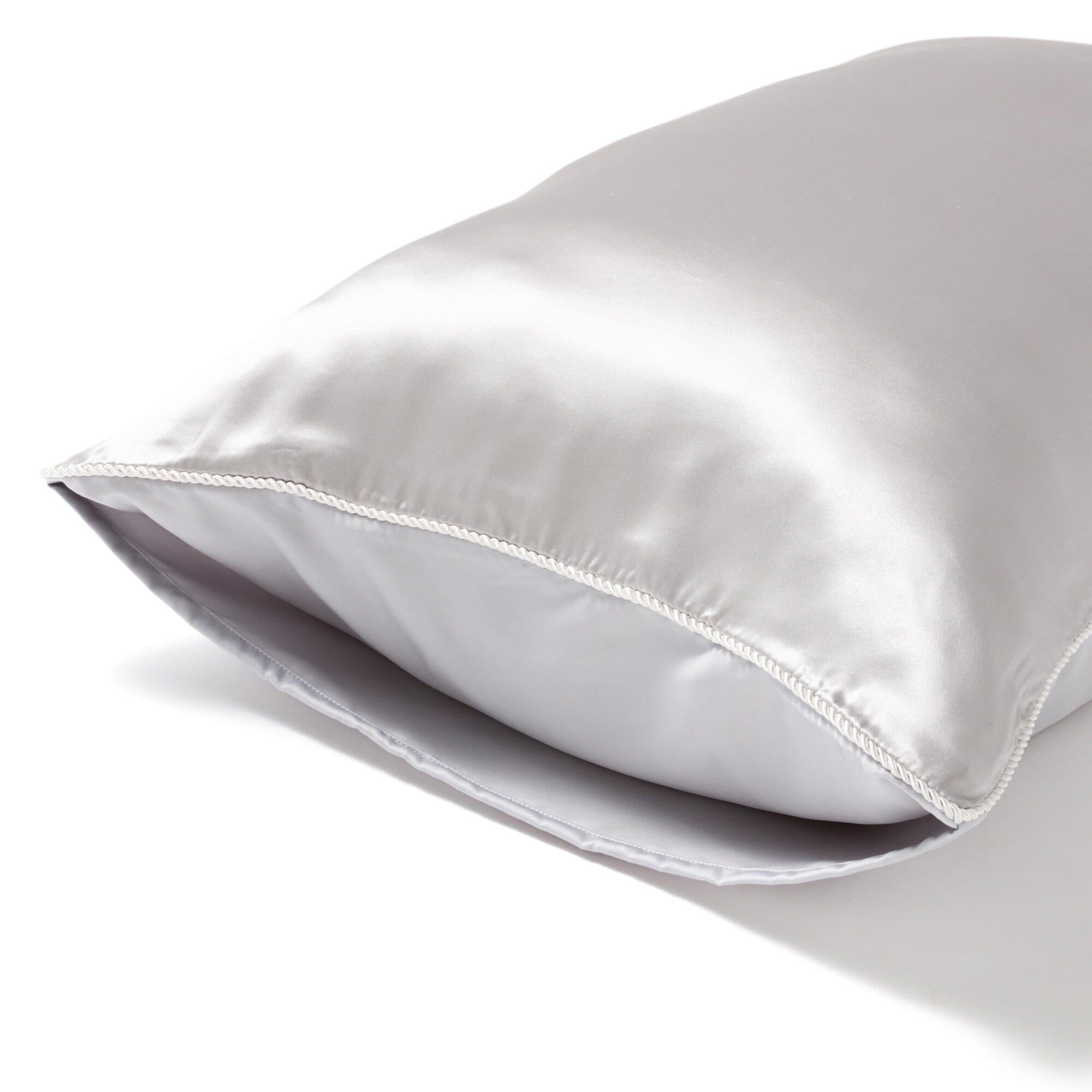 FRONT SILK 絲綢枕頭套 500 x 700 灰色