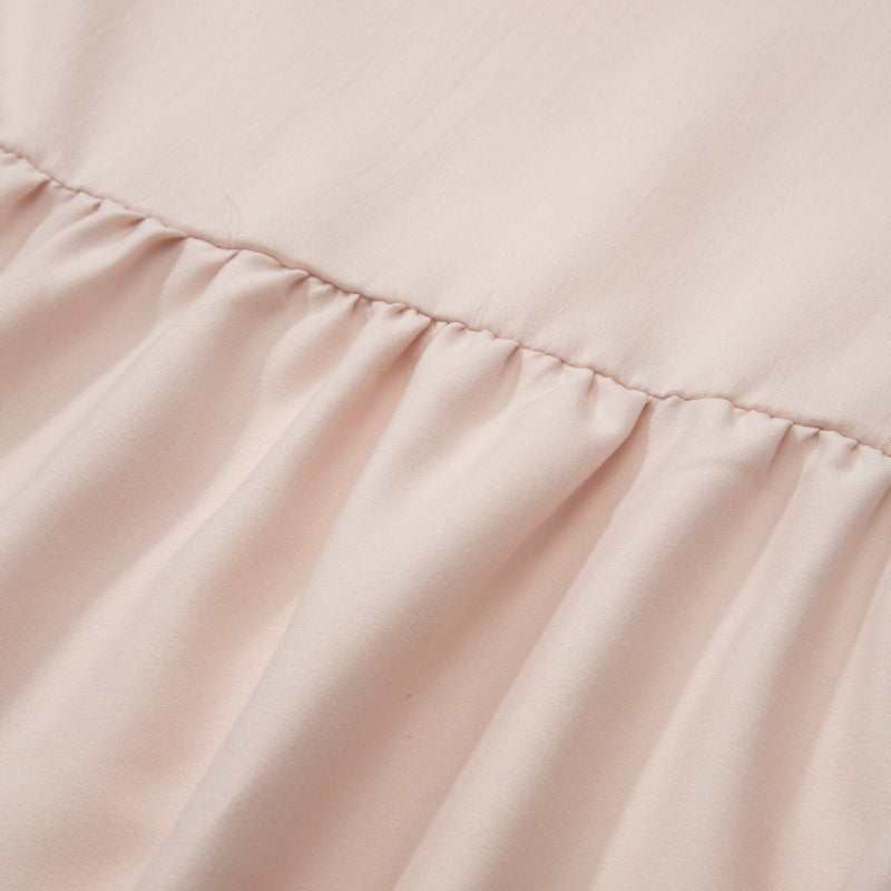 裙邊床鋪 單人 粉紅色