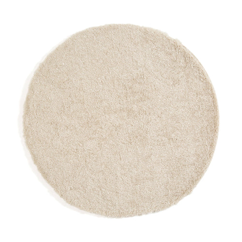 KASTE MEMORY FOAM RUG ROUND LIGHT BEIGE φ1500