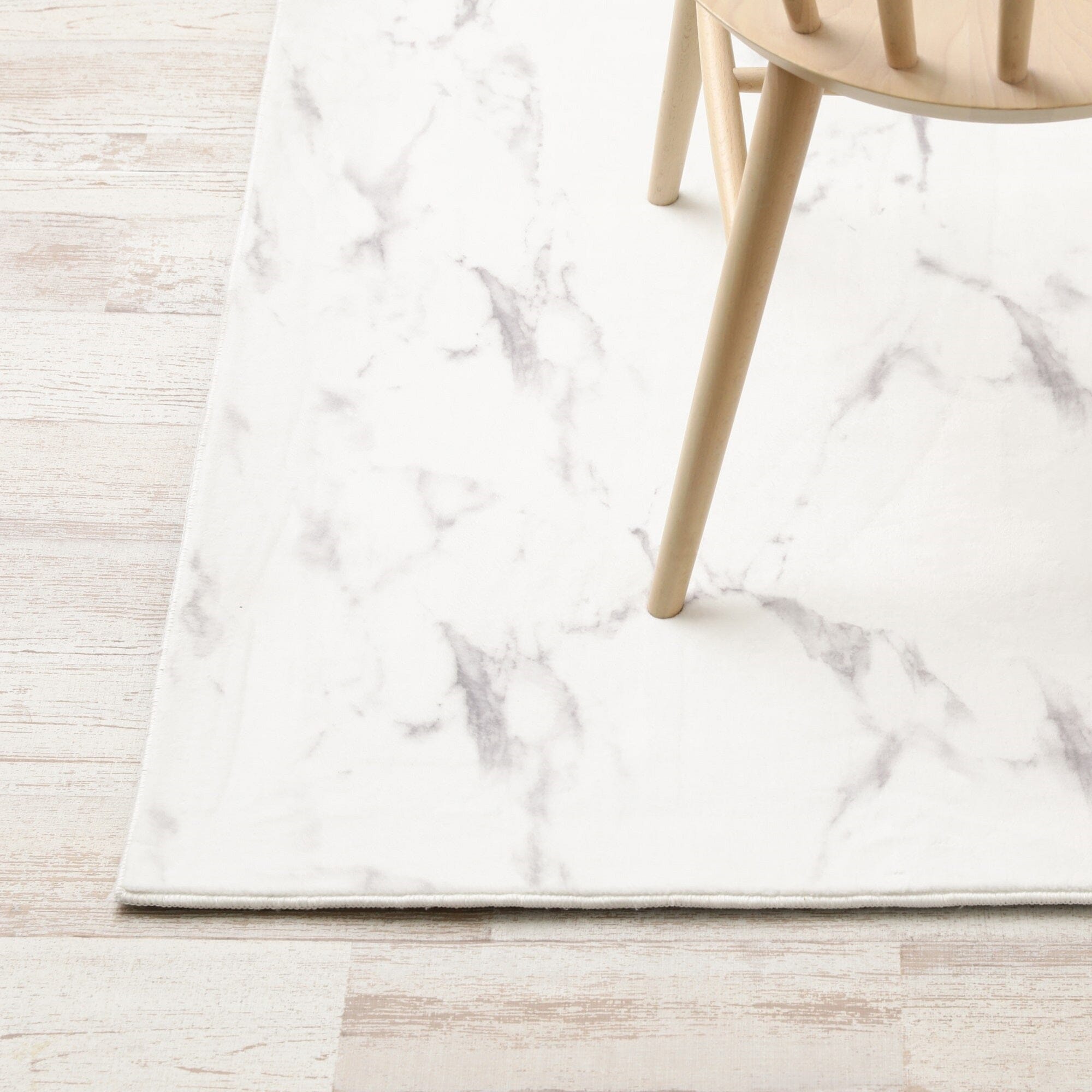 Design Print Rug Marble S 1400 X 1000 White