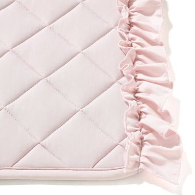 COOL QUILT RUG FRILL M 1850 X 1300 PINK