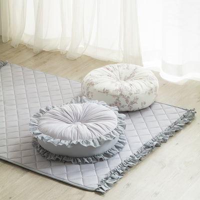 COOL QUILT RUG FRILL  S 1400 X 1000 GRAY