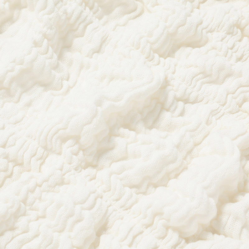 RIPPLE 夏季毯子 半碼 1400 x 1000 白色