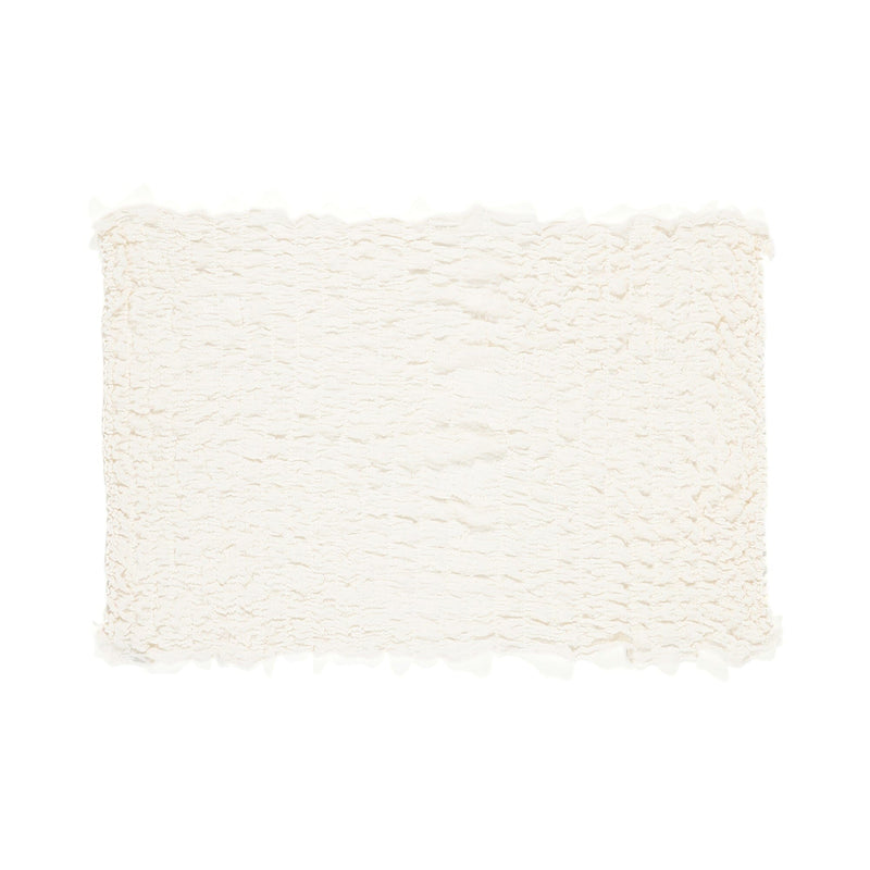 RIPPLE 夏季毯子 半碼 1400 x 1000 白色