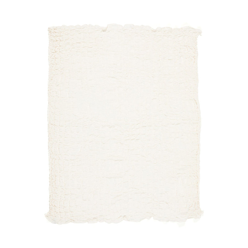 RIPPLE 夏季毯子 小號 1400 x 1900白色