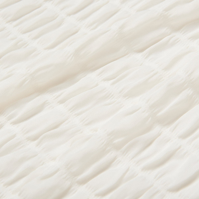 COOL RIPPLE  涼感波紋毯子 半碼 白色