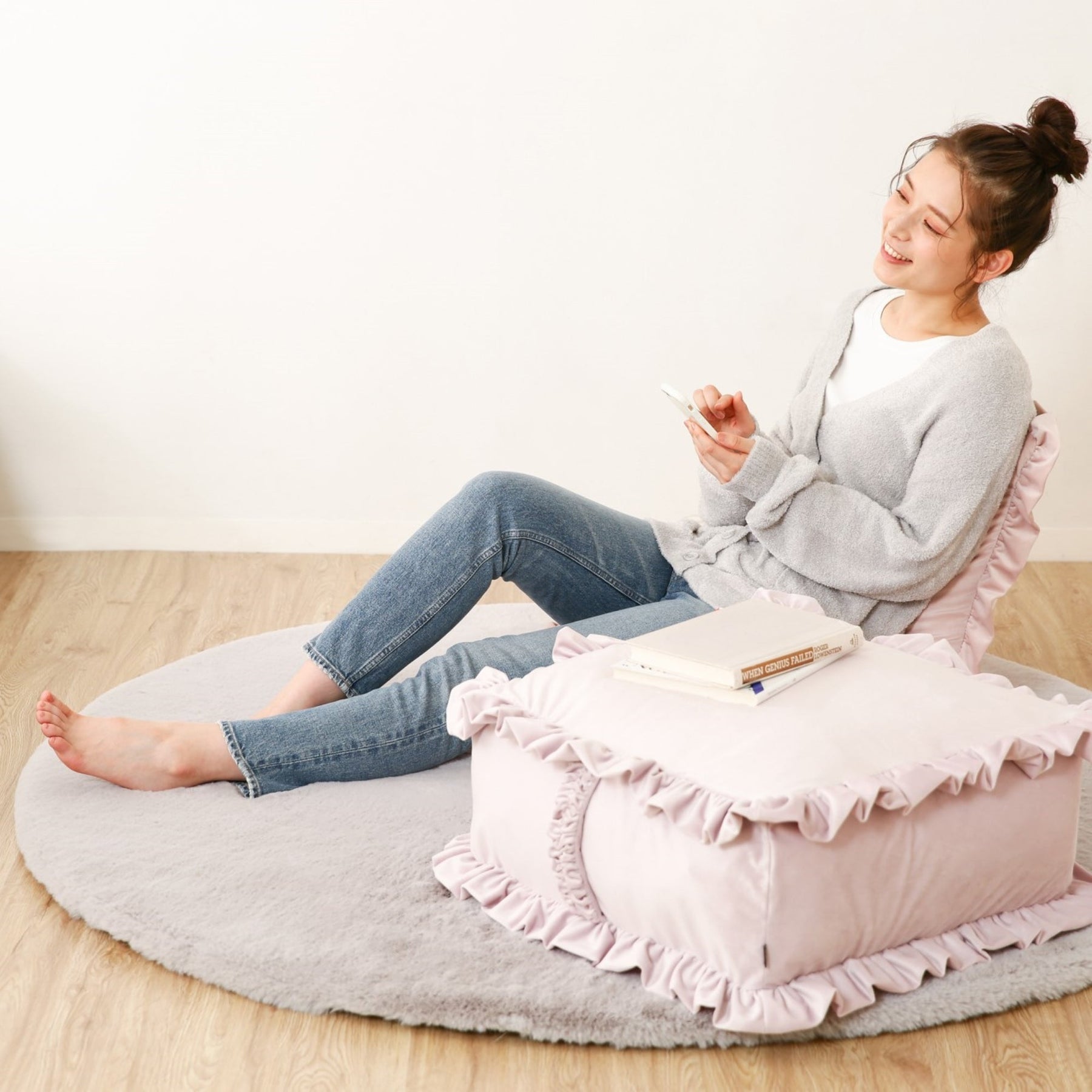 FUTON收納坐墊 淺灰色 Francfranc Hong Kong