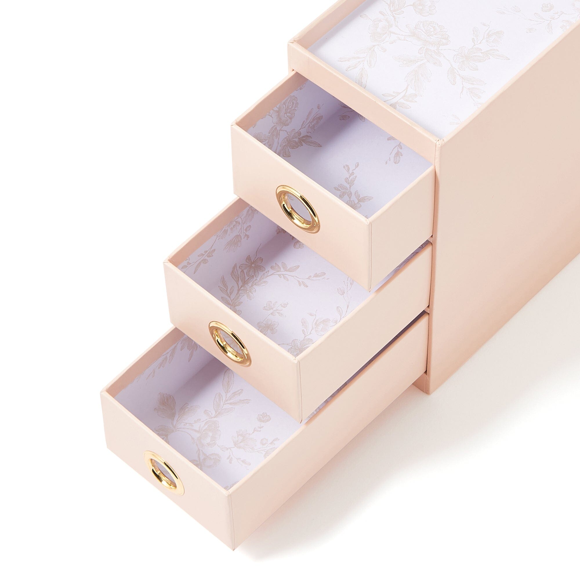 PETITE CHEST WITH PEN STAND 3 TIER BEIGE