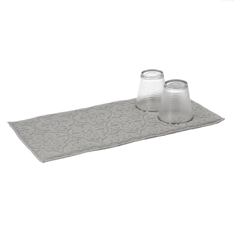 ORNAMENTJACQUARD DRYINGMAT GRAY