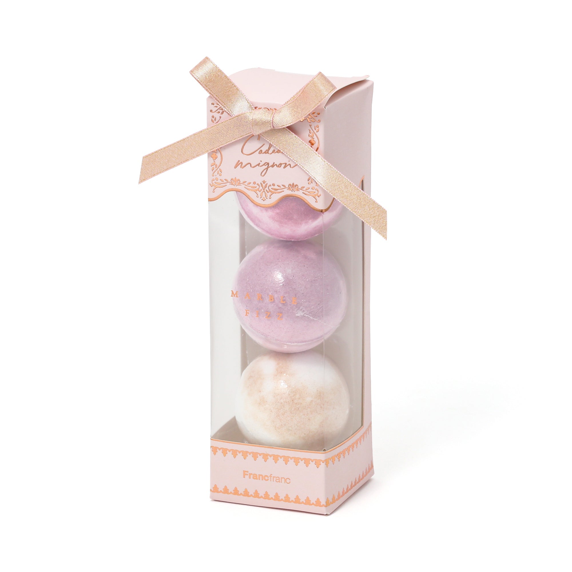 CADEAU MIGNON BATH FIZZ 3PCS PINK