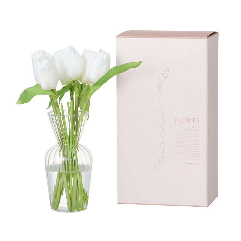 Natural Flower Room Fragrance  White (Fruity Tulip)