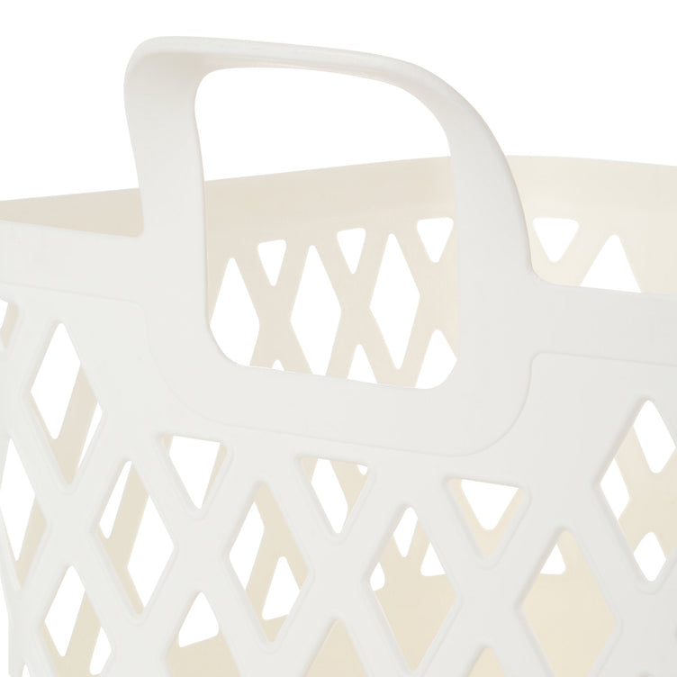 SQUARE Laundry Basket Large White