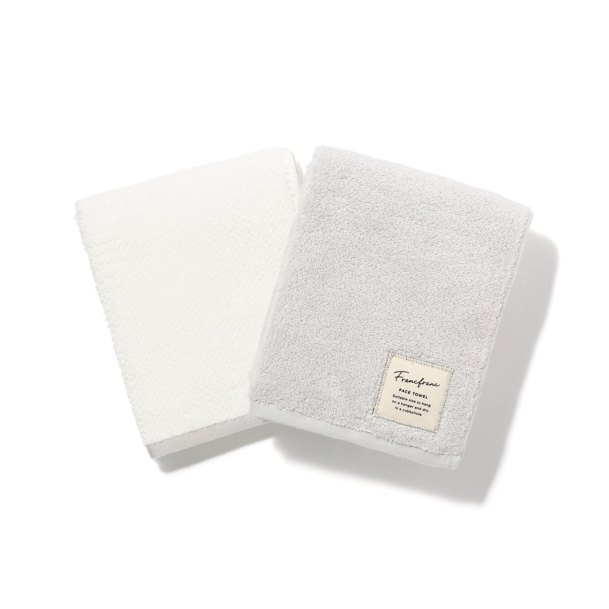 FUWASARA FACE TOWEL 2P SET GRAY