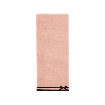QUICK DRY FACE TOWEL RIBBON PINK