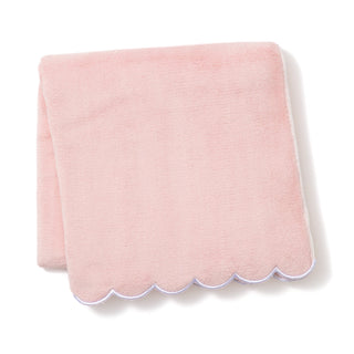 MICROFIBER BATH TOWEL SCALLOP PINK