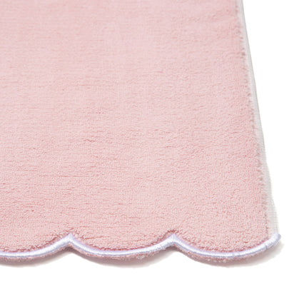 MICROFIBER BATH TOWEL SCALLOP PINK