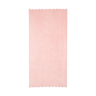 MICROFIBER BATH TOWEL SCALLOP PINK