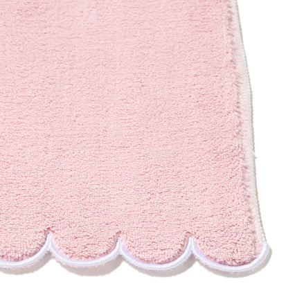 MICROFIBER FACE TOWEL SCALLOP PINK