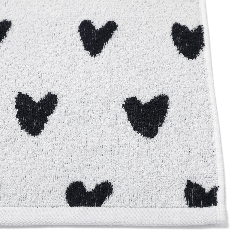 Vale Face Towel Heart Wh