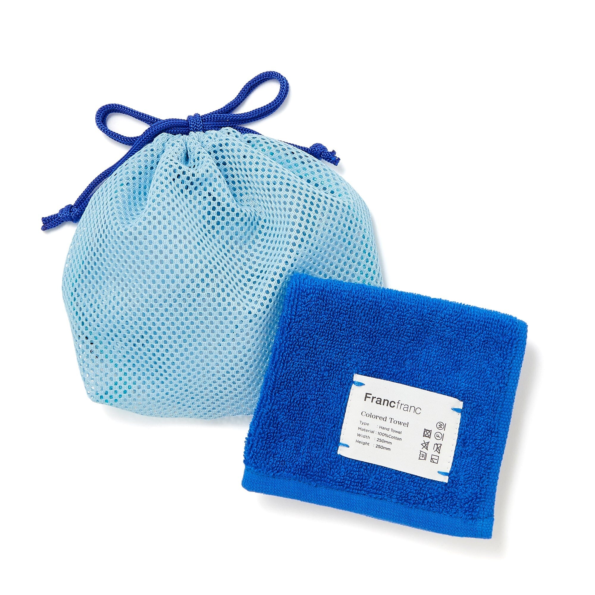 Handtowel & Meshpouch Set Light Blue