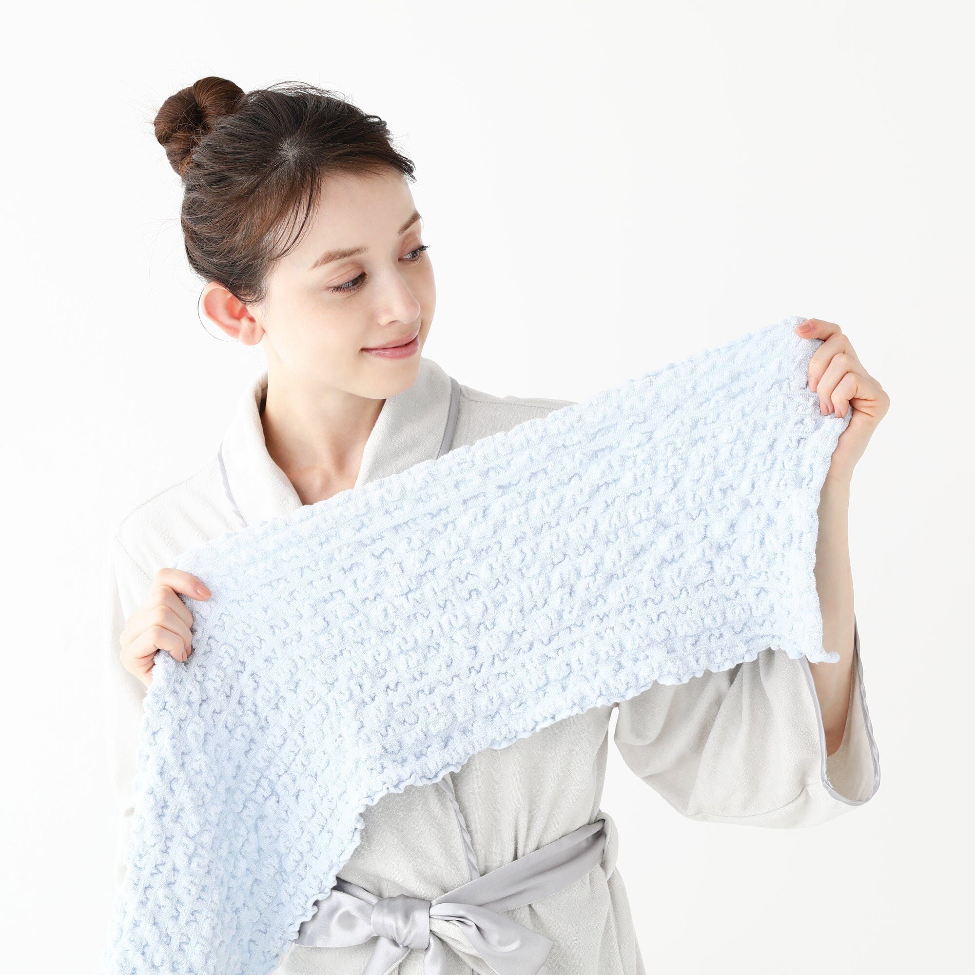 Ripple Face & Hair Towel  White