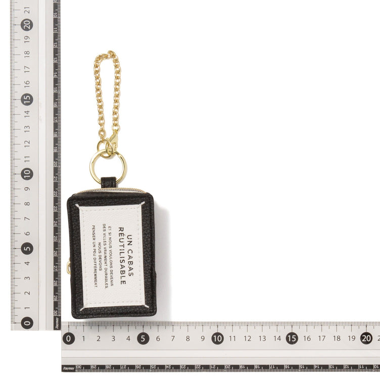 BAGCHARM ECOBAG TYPO BLACK