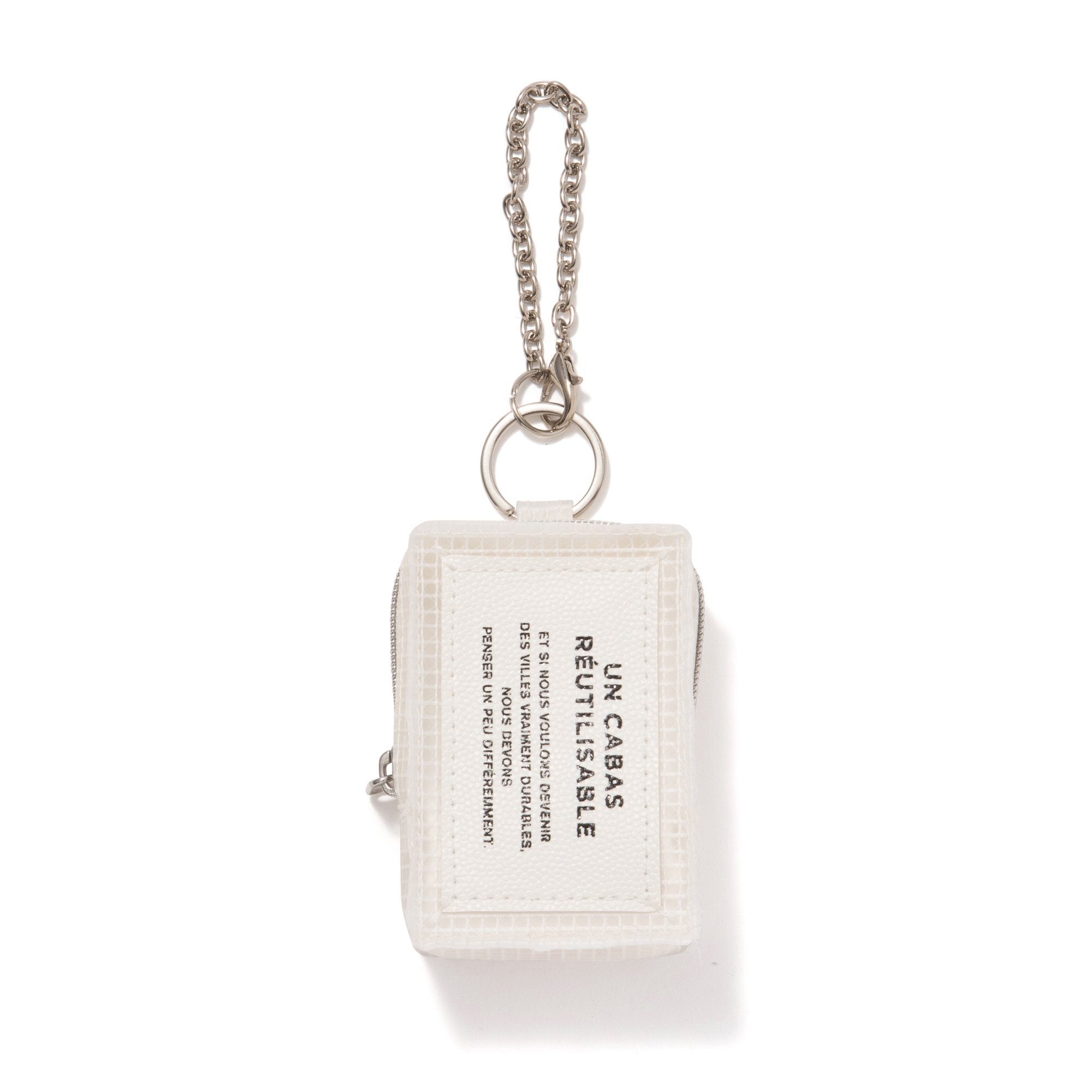 BAGCHARM ECOBAG TYPO WHITE