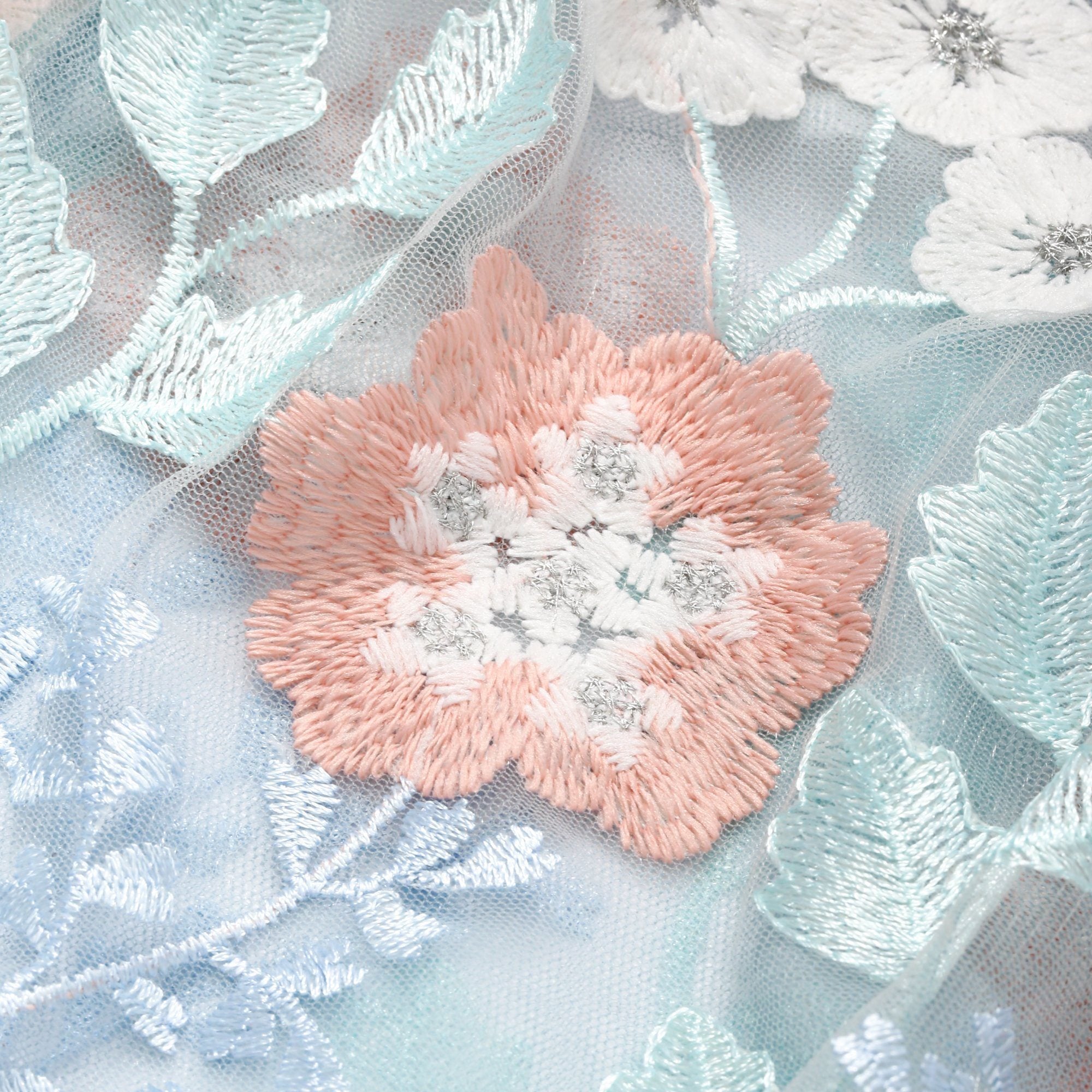TULLE BAG LIGHT ORANGE X LIGHT BLUE