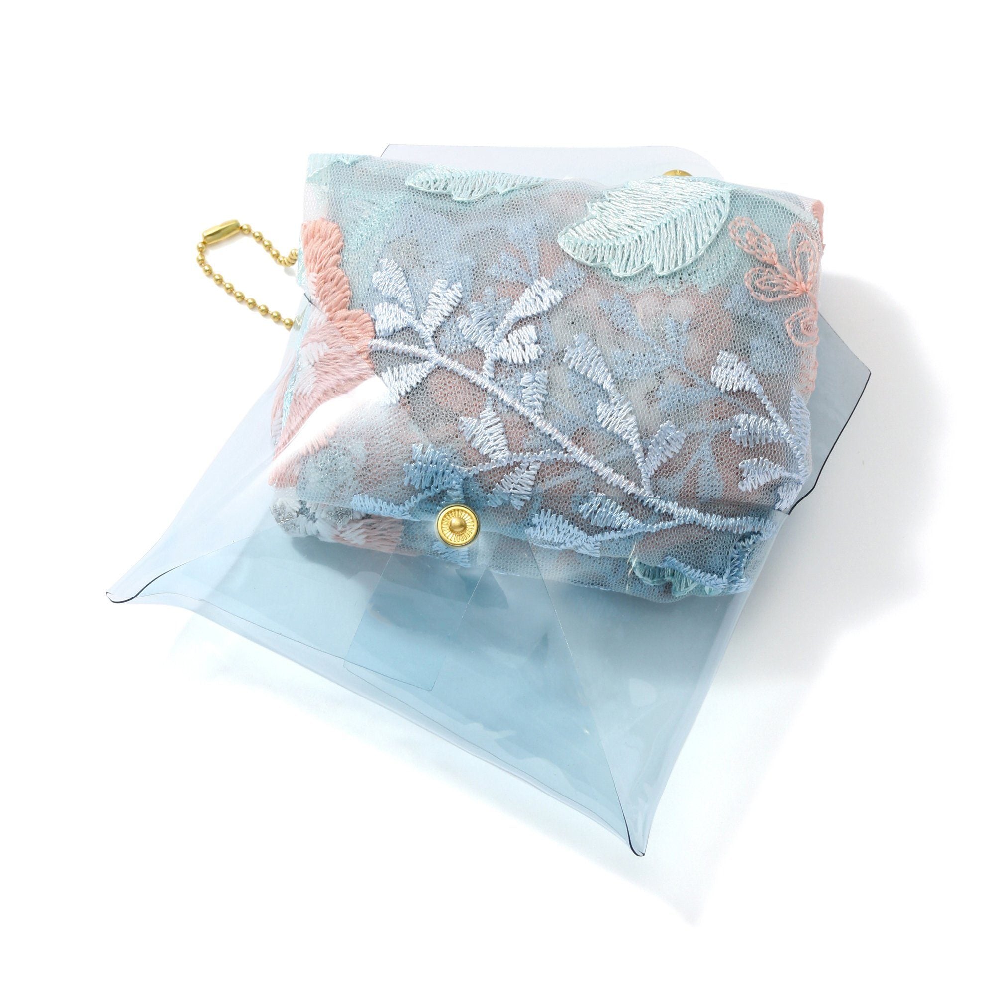 TULLE BAG LIGHT ORANGE X LIGHT BLUE