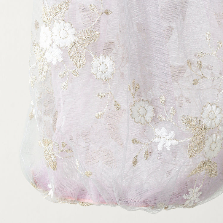 TULLE BAG LIGHT GRAY X LIGHT PURPLE