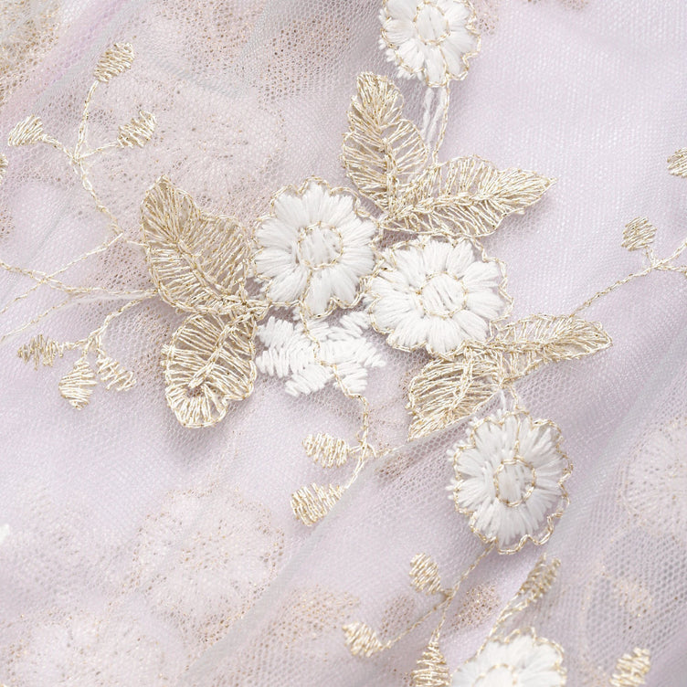 TULLE BAG LIGHT GRAY X LIGHT PURPLE