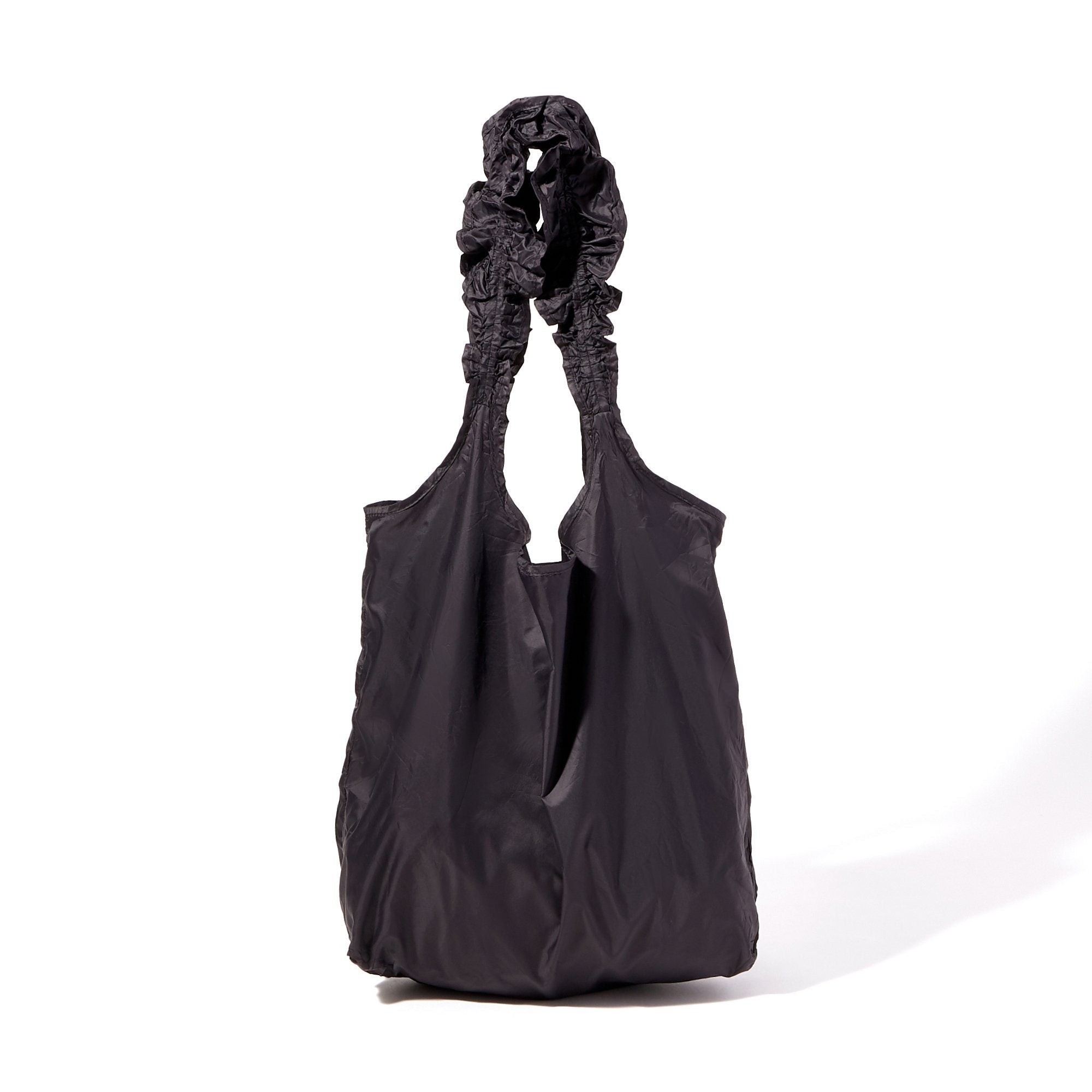 KUSHURAKU ECO BAG FRILL BLACK