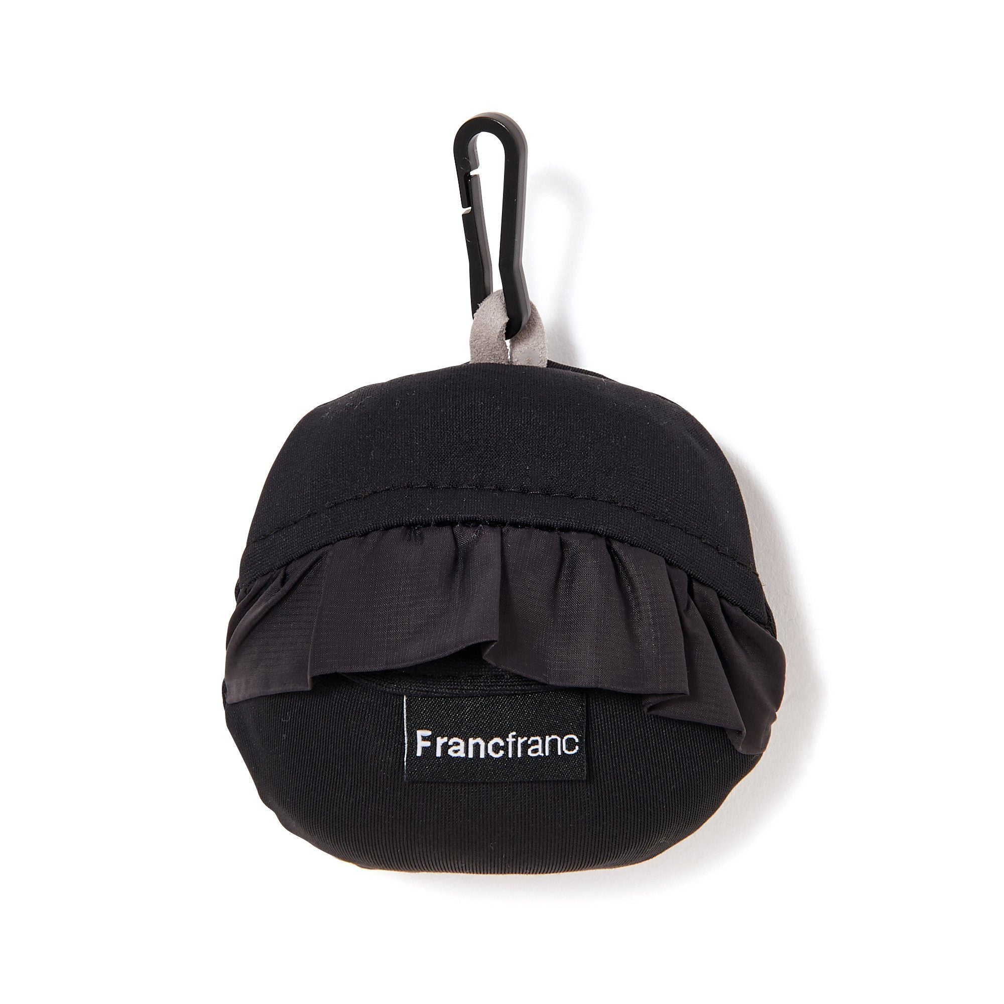 KUSHURAKU ECO BAG FRILL BLACK