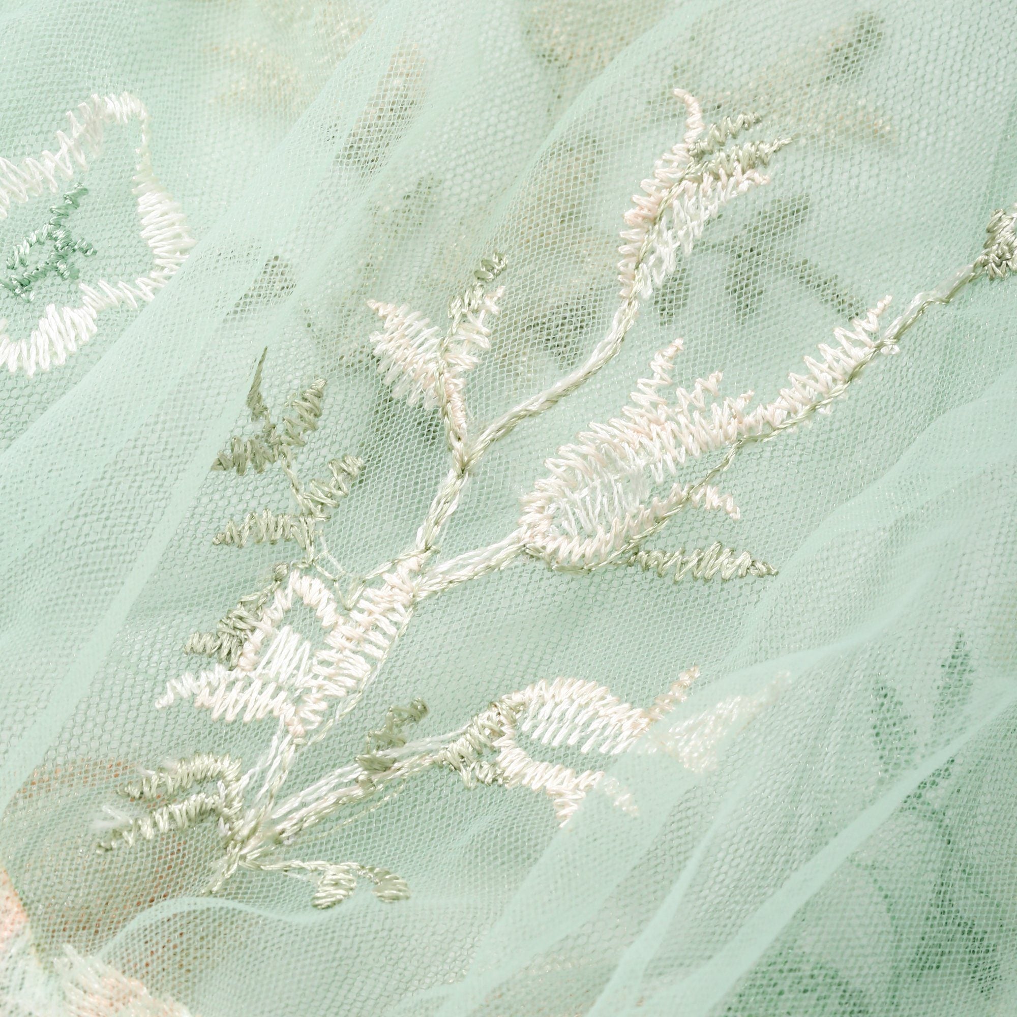 TULLE bag LIGHT ORANGE x LIGHT GREEN