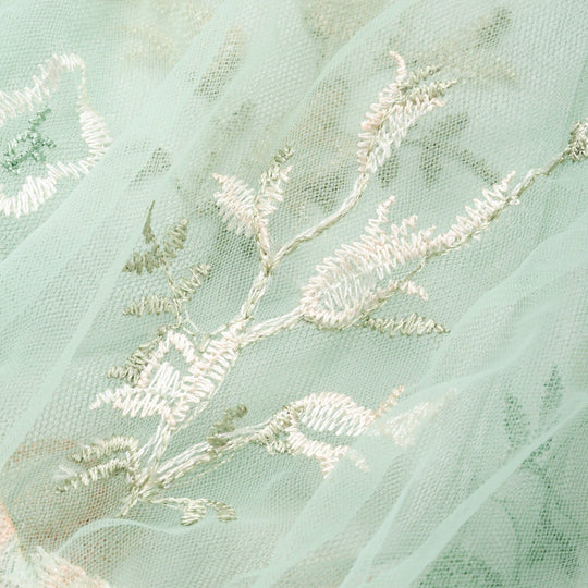 TULLE bag LIGHT ORANGE x LIGHT GREEN