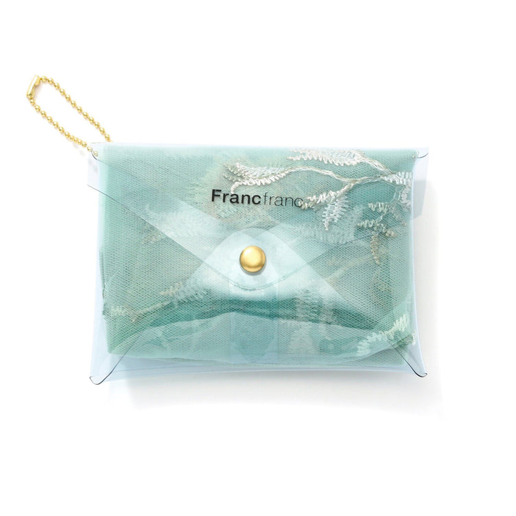 TULLE bag LIGHT ORANGE x LIGHT GREEN