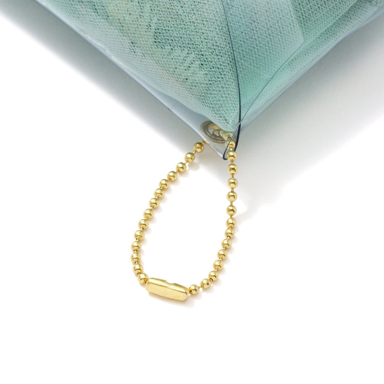 TULLE bag LIGHT ORANGE x LIGHT GREEN