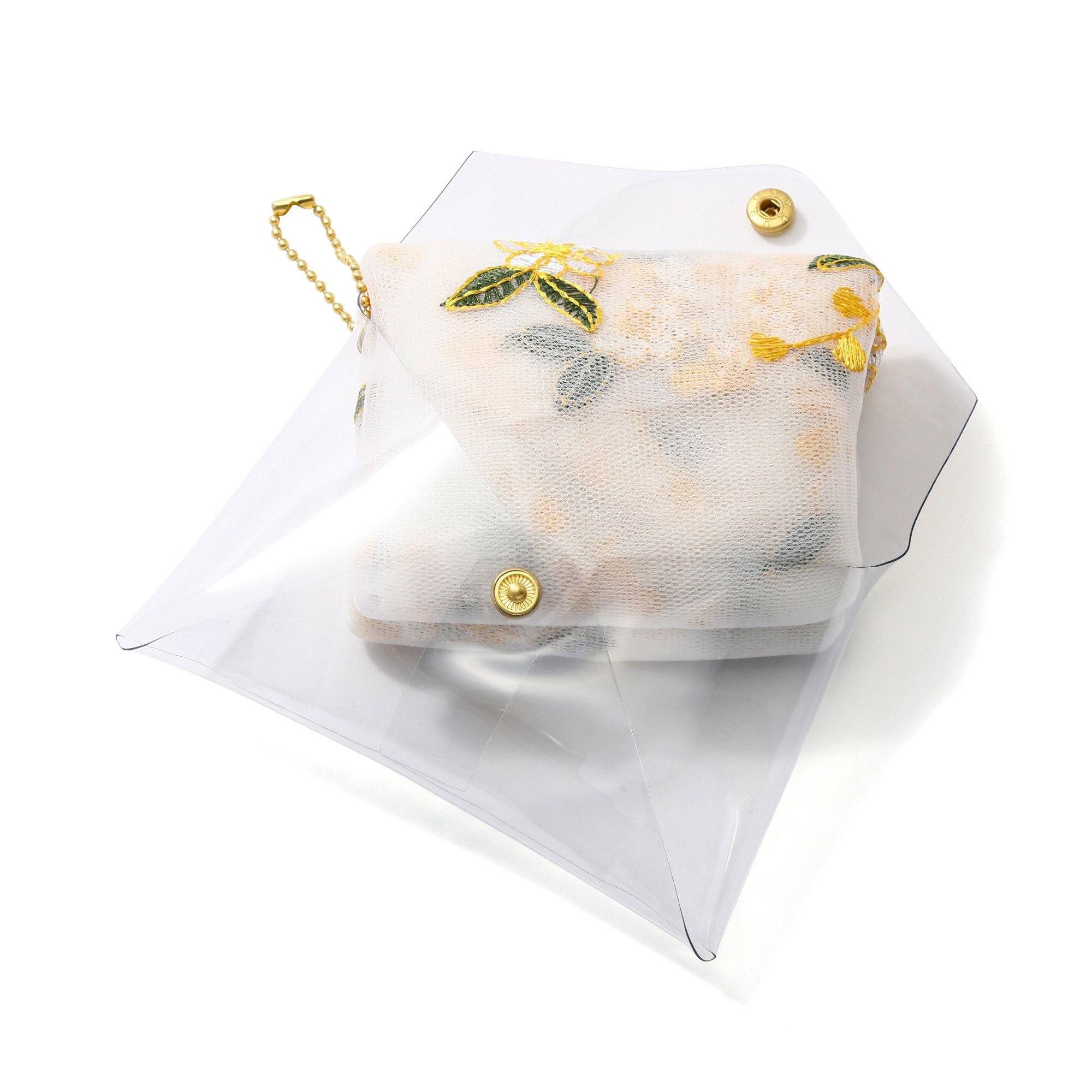 TULLE bag YELLOW x WHITE