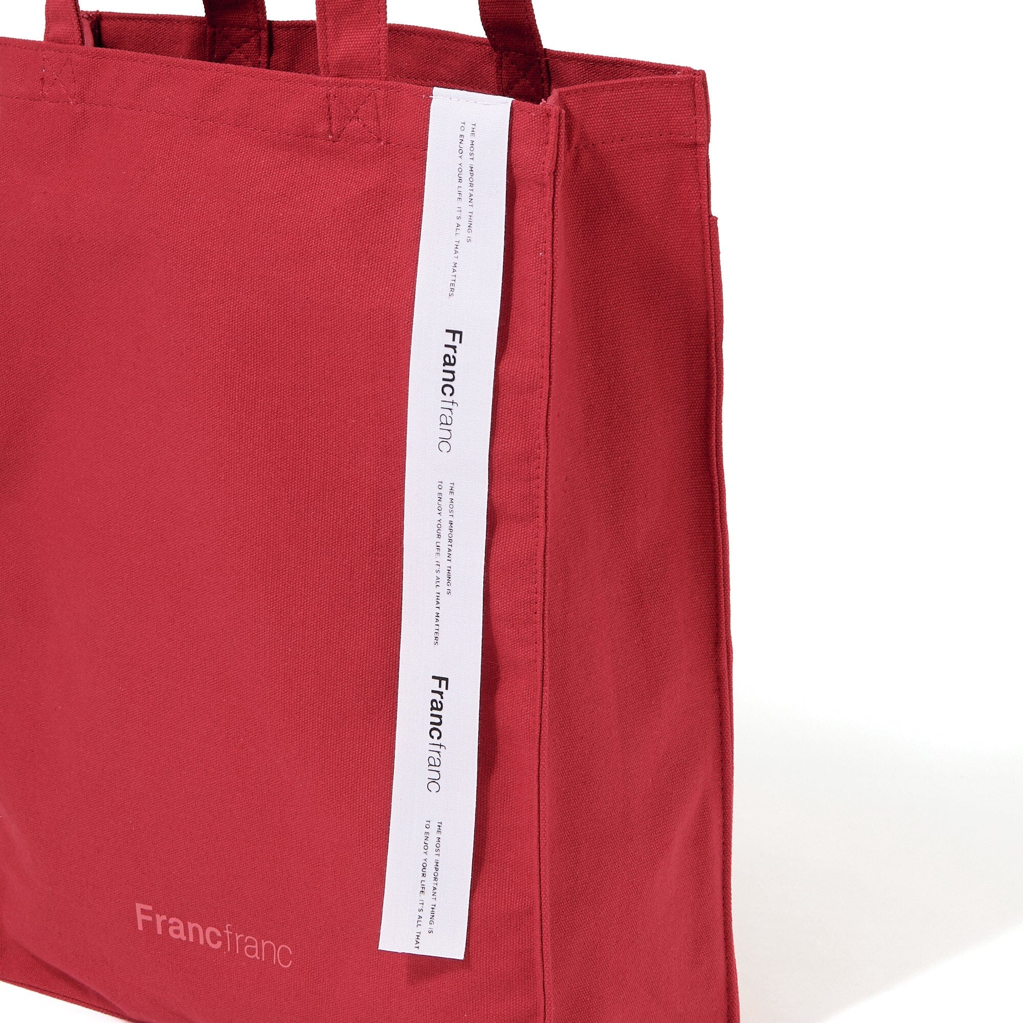 23Ss Logo Tote M Red