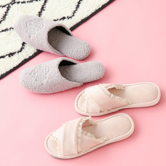 WASHABLE FIEELE ROOM SHOES GRAY