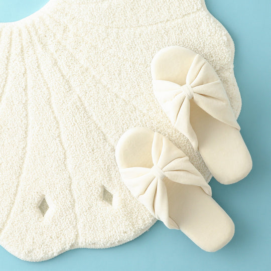 WASHABLE SHELL ROOM SHOES WHITE